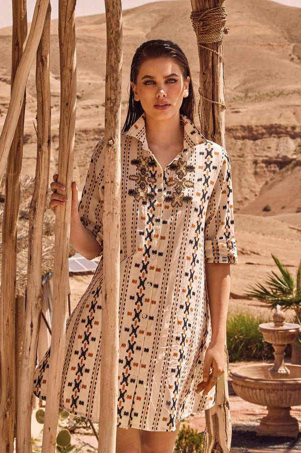 SHIRT DRESS ETHNIC INSPIRATIONS